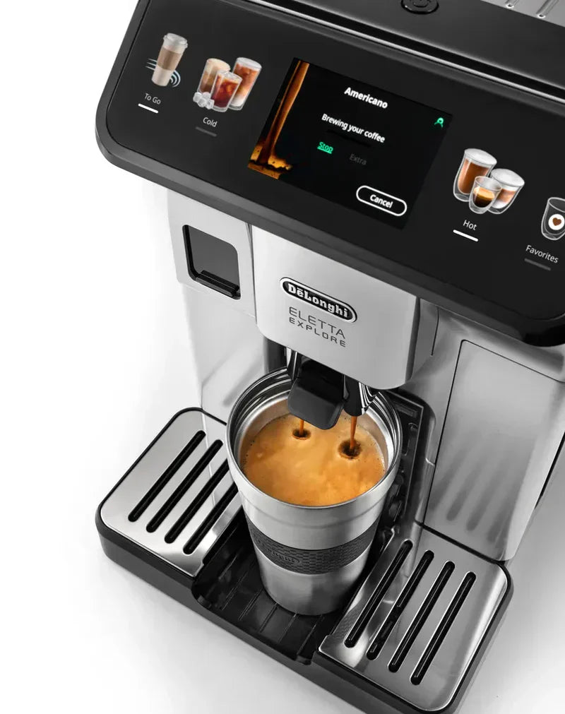 De’Longhi Eletta Explore ECAM450.55.S Kaffeevollautomat silber